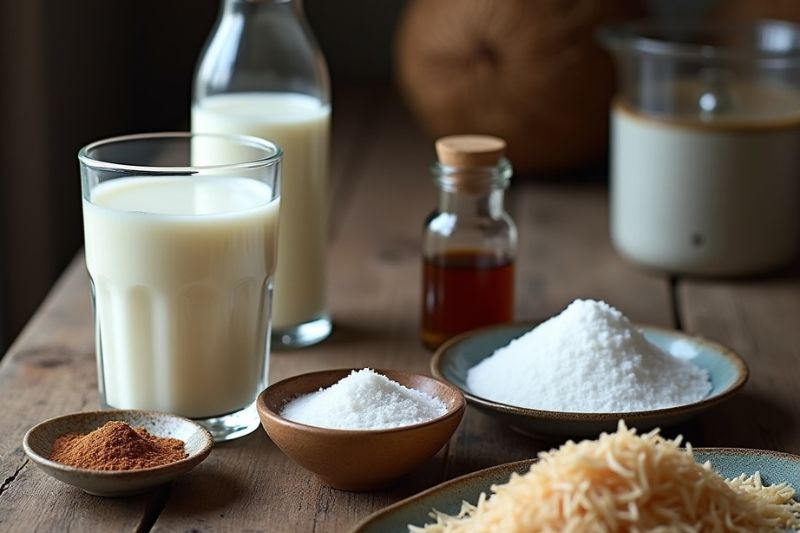 ingredientes majarete de coco