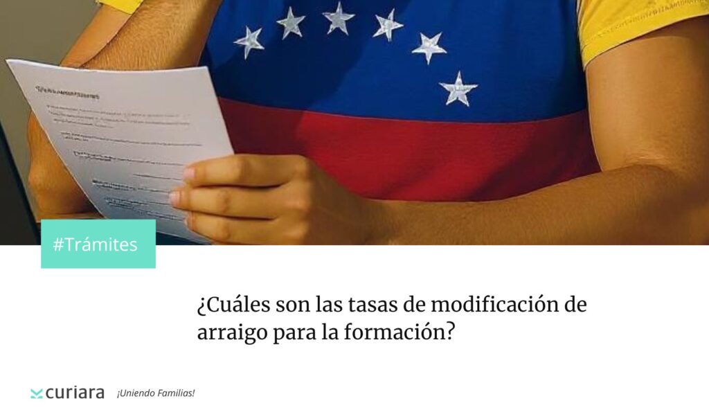 las tasas de modificacion de arraigo para la formacion