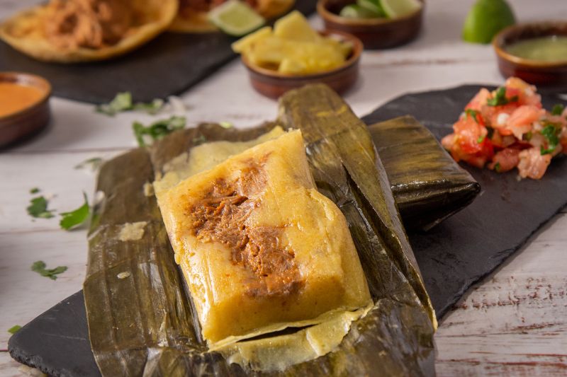Tamales barineses con hoja de platano Tamales barineses con hoja de platano