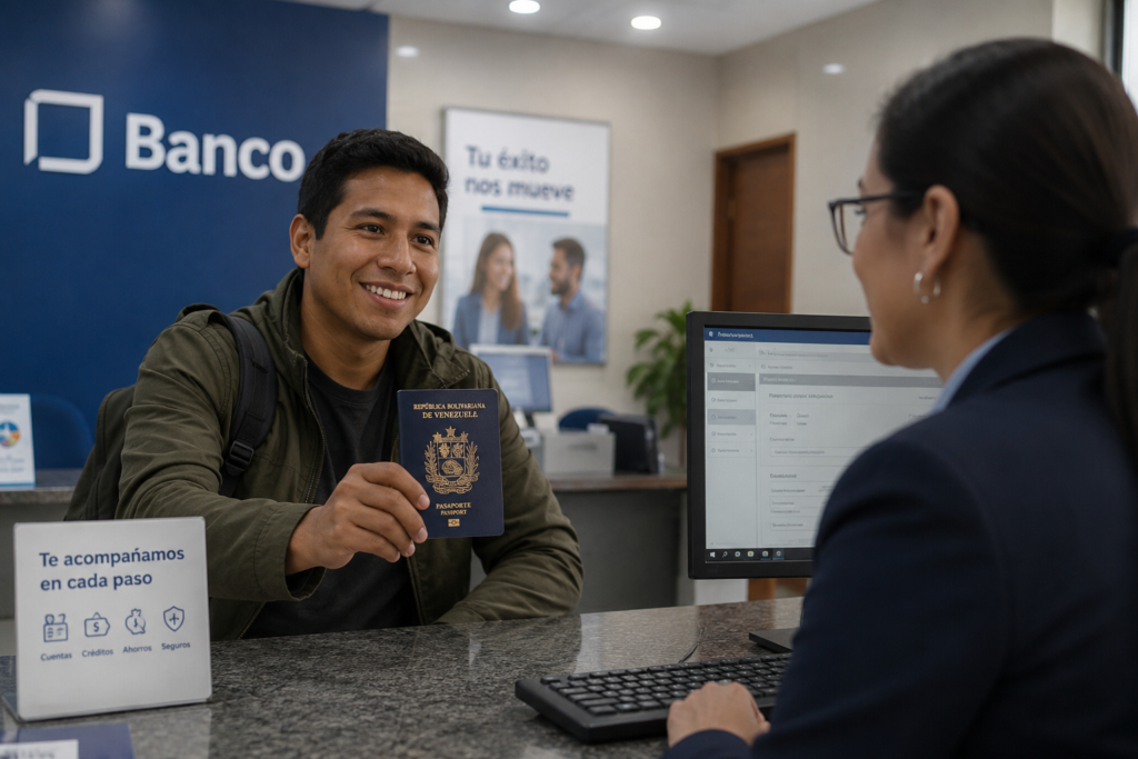 abrir cuenta del banco con pasaporte 