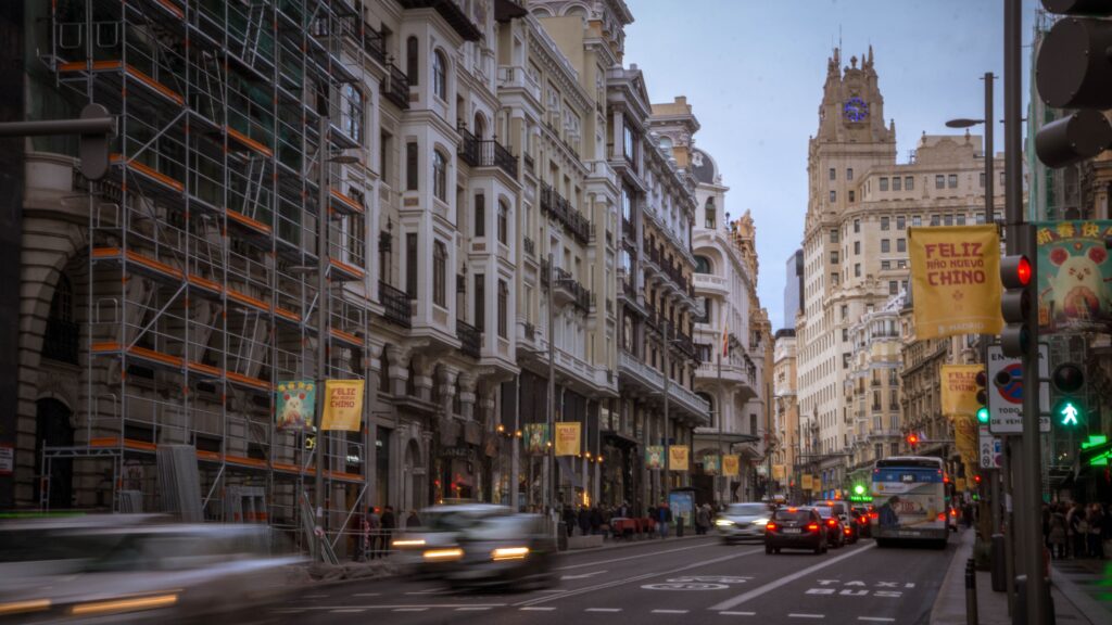 trânsito em Madri 